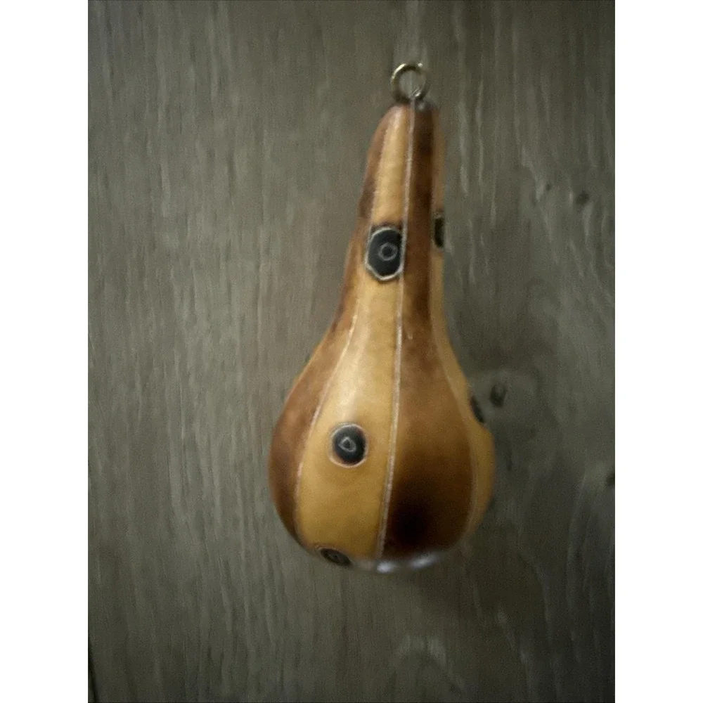 Hand-crafted Gourd Ornament With‎ Nativity Inside 4.5